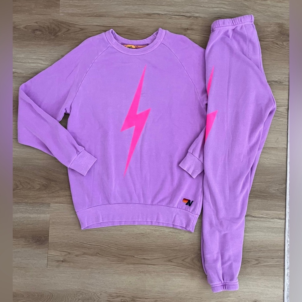 aviator nation set neon purple